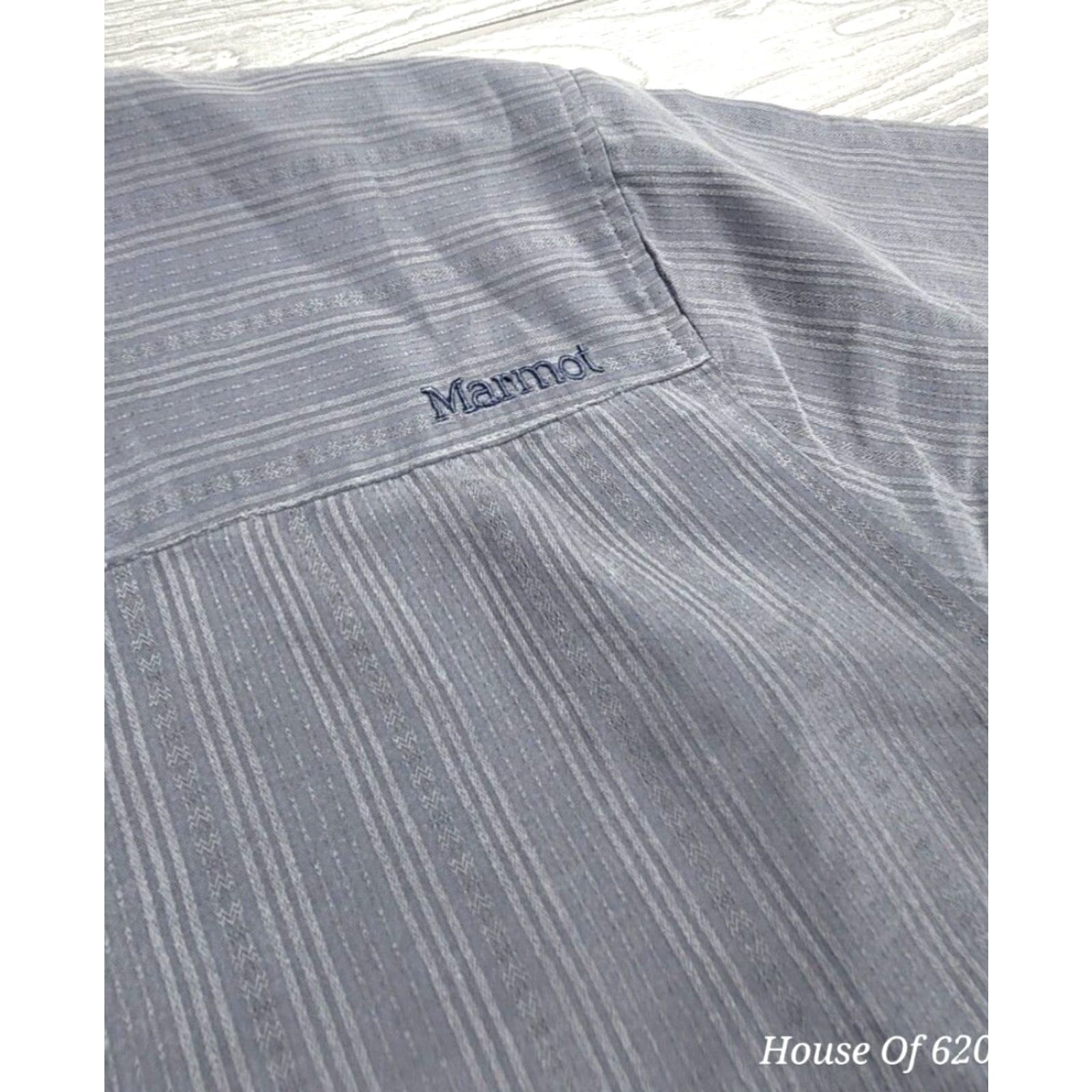 Marmot Marmot Shirt Mens L Gray Southwestern Casual Hiking Climbing Camp Sport Logo Size US L / EU 52-54 / 3 - 6 Thumbnail