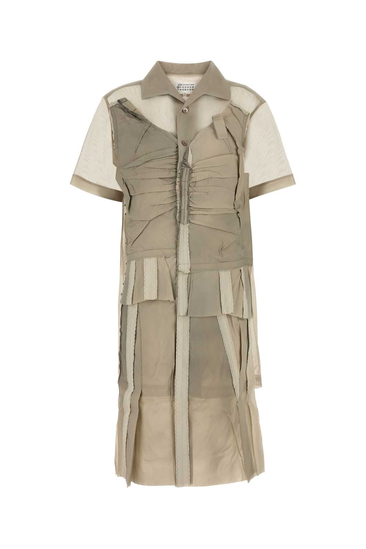 ワンピース MAISON MARGIELA Cappuccino Mesh Shirt Dress Maison Margiela Cappuccino Mesh Shirt Dress | Grailed