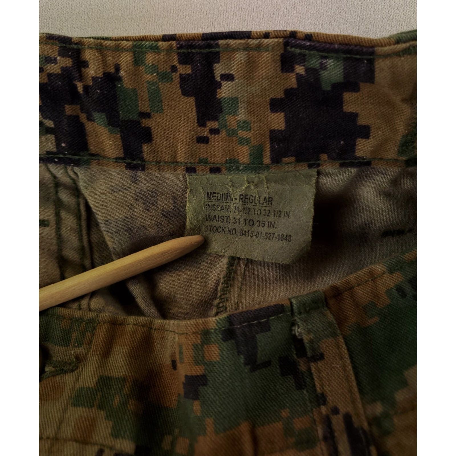 Vintage US Navy Pants Marpat Camo Mens M Reg 33x31.5 Cargo Inseam 31 Men Camouflage 34 Reg Size US 34 / EU 50 - 2 Thumbnail