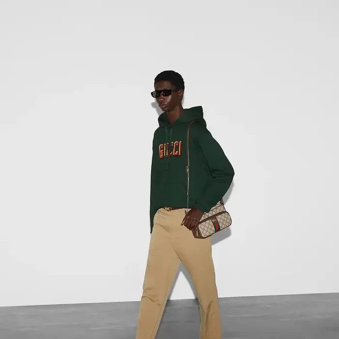 Gucci o1loc1c1225 788771 Printed Cotton Jersey Hooded Sweatshirt Size US XL / EU 56 / 4 - 4 Thumbnail