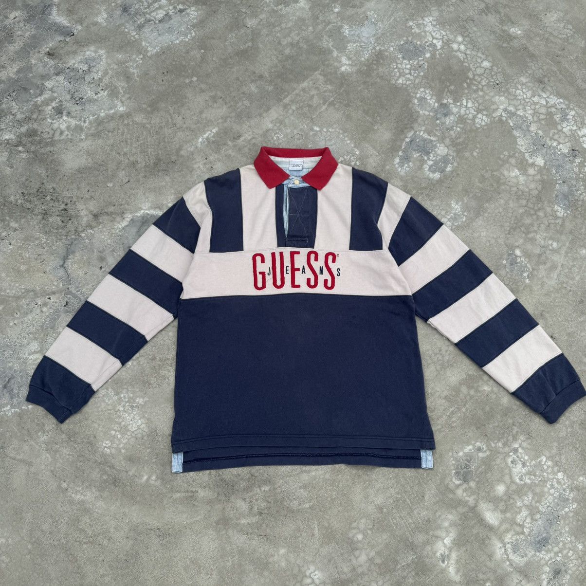Guess Vintage Guess Polo Long Sleeve Tshirt Size US L / EU 52-54 / 3 - 1 Thumbnail