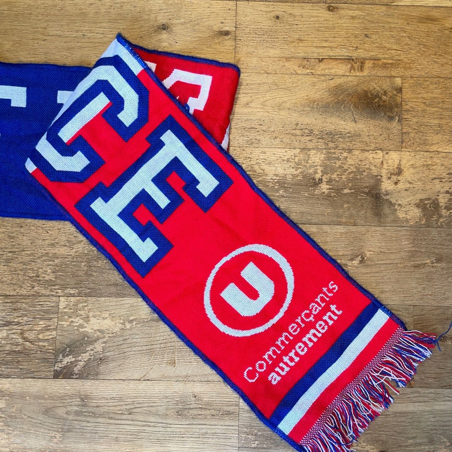 Chelsea Soccer × Marithe + Francois Girbaud × Vintage France National Team Fan Scarf Football Collection Size ONE SIZE - 2 Thumbnail