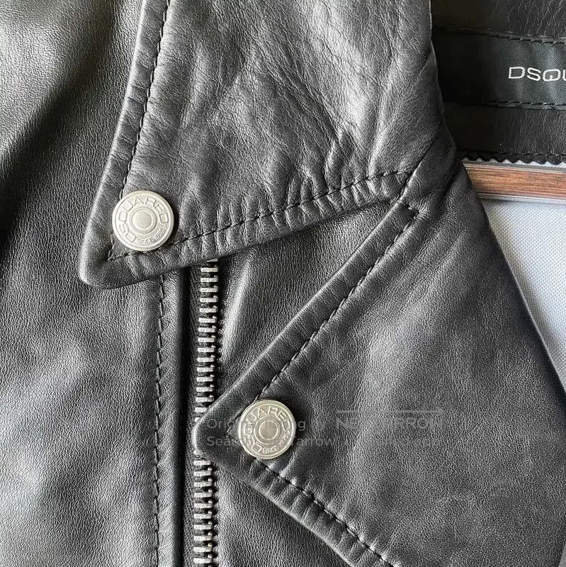 Other DSQUARED2 Black Leather Men's Jacket L Size . Size US L / EU 52-54 / 3 - 3 Thumbnail