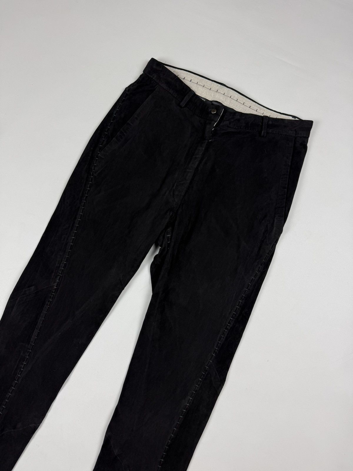 Isaac Sellam Experience Isaac Sellam Vigilante H21 Noir Leather Pants Trousers Size 25" / US 0 / IT 36 - 2 Thumbnail