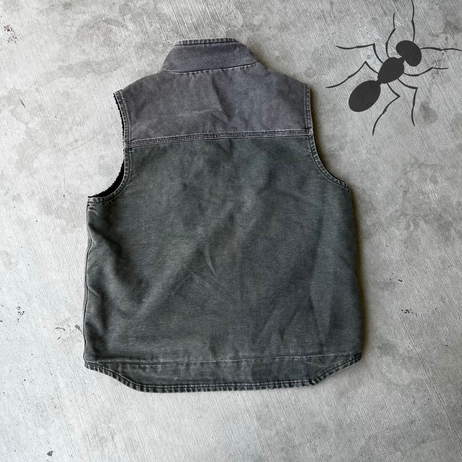 Carhartt × Vintage Carhartt V33 faded black work wear vest Size US M / EU 48-50 / 2 - 5 Thumbnail