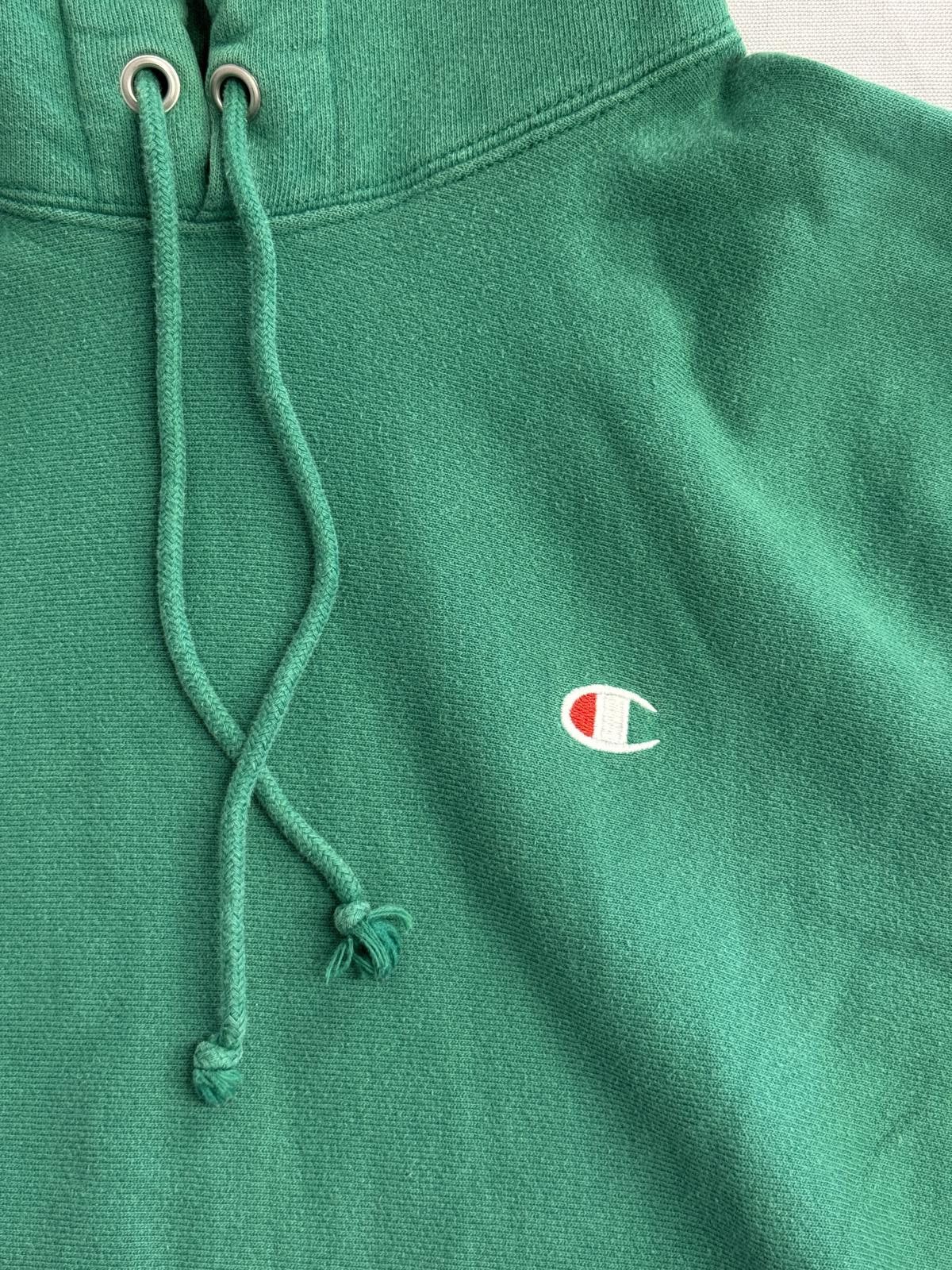 Champion VTG Champion Hoodie Green Reverse Weave S Size US S / EU 44-46 / 1 - 3 Thumbnail
