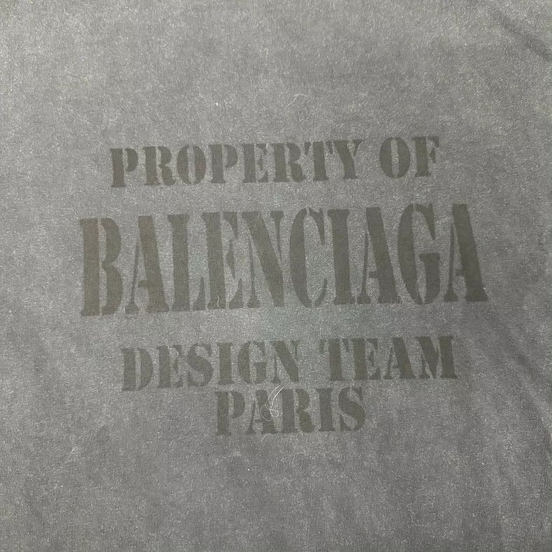 Balenciaga Balenciaga Washing to make short-sleeved T-shirts with old Size US S / EU 44-46 / 1 - 5 Thumbnail