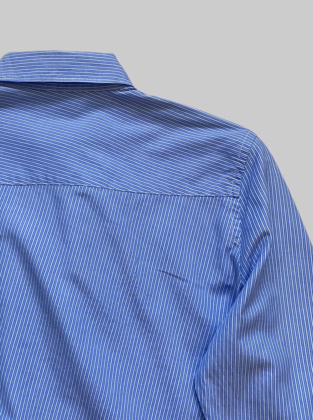 Sunao Kuwahara Vintage I.S Sunaokuwahara Pinstripe Pleated Detail Shirt Size M / US 6-8 / IT 42-44 - 9 Thumbnail