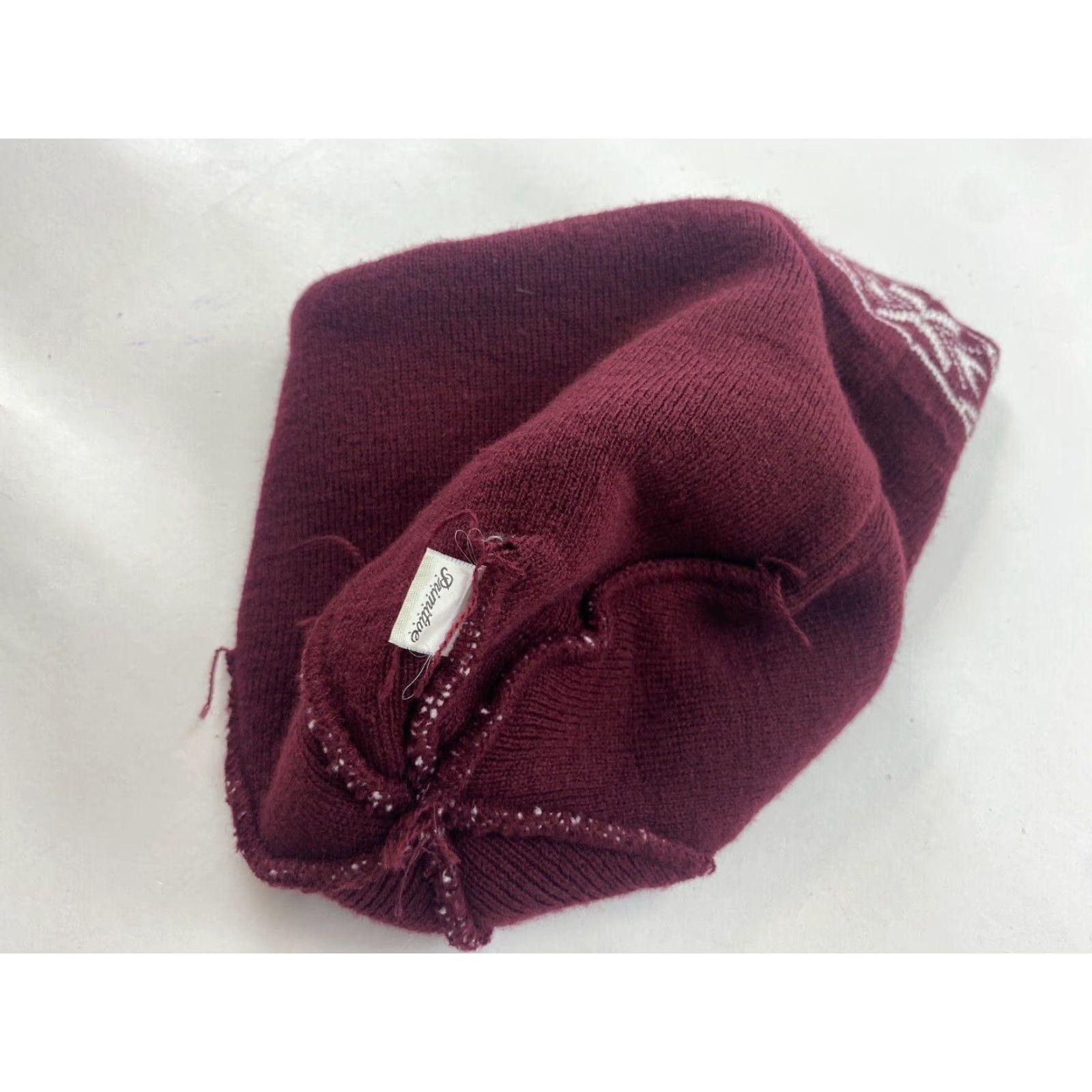 Primitive Primitive Pom Beanie Winter Pattern Red Mens One Size Beanie Christmas Winter Red Primitive 100% Acrylic Knit Vintage? No. Size ONE SIZE - 3 Thumbnail