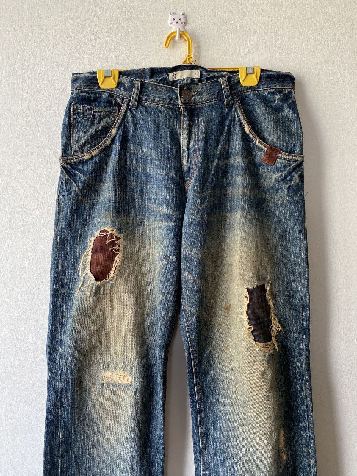 Japanese Brand Japanese Brand Global Work Distressed Denim Size US 32 / EU 48 - 3 Thumbnail