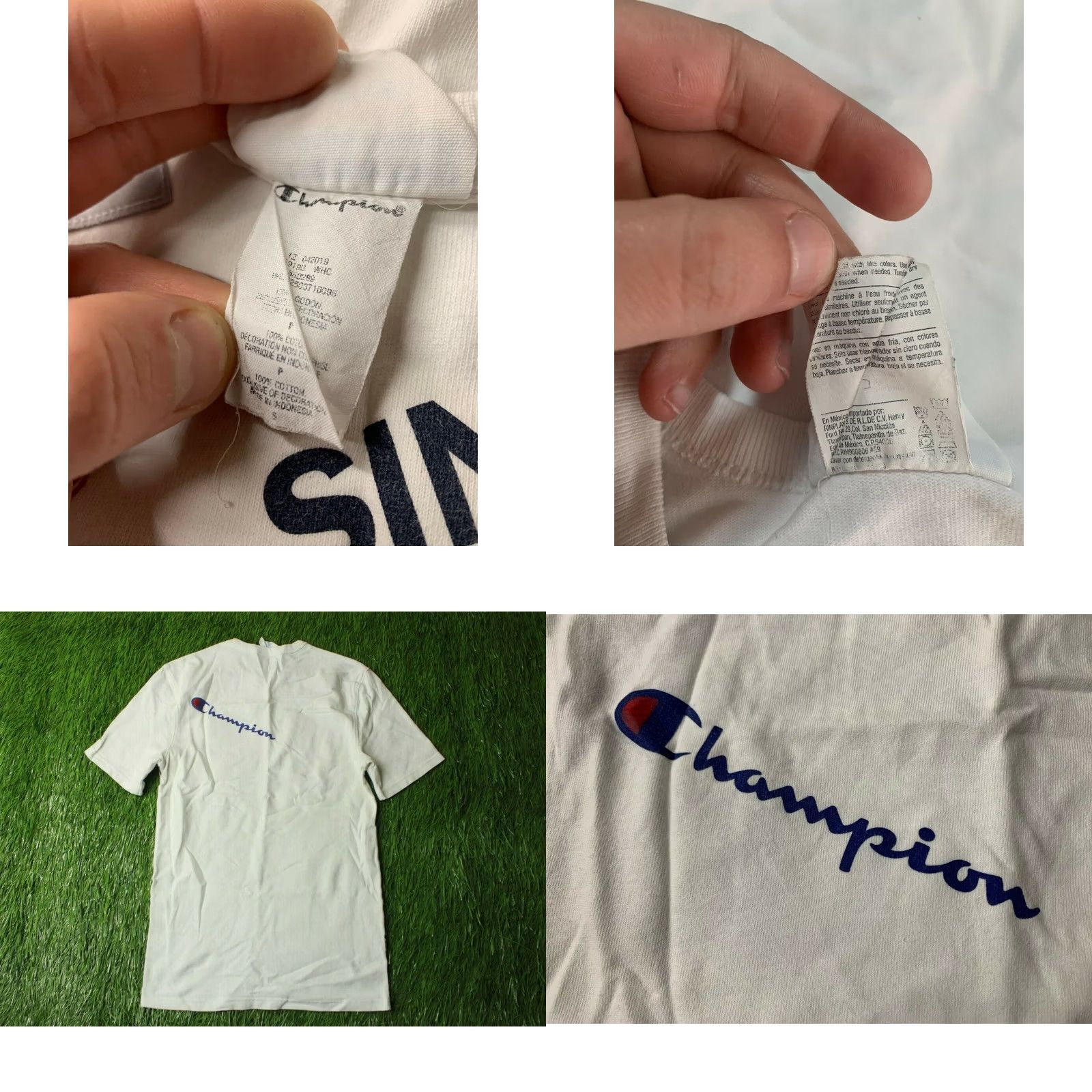 Champion CHAMPION MENS SHORT SLEEVE SHIRT T-SHIRT TEE JERSEY TRIKOT CAMISETA SIZE S White Logo Vintage: No Size US S / EU 44-46 / 1 - 8 Thumbnail