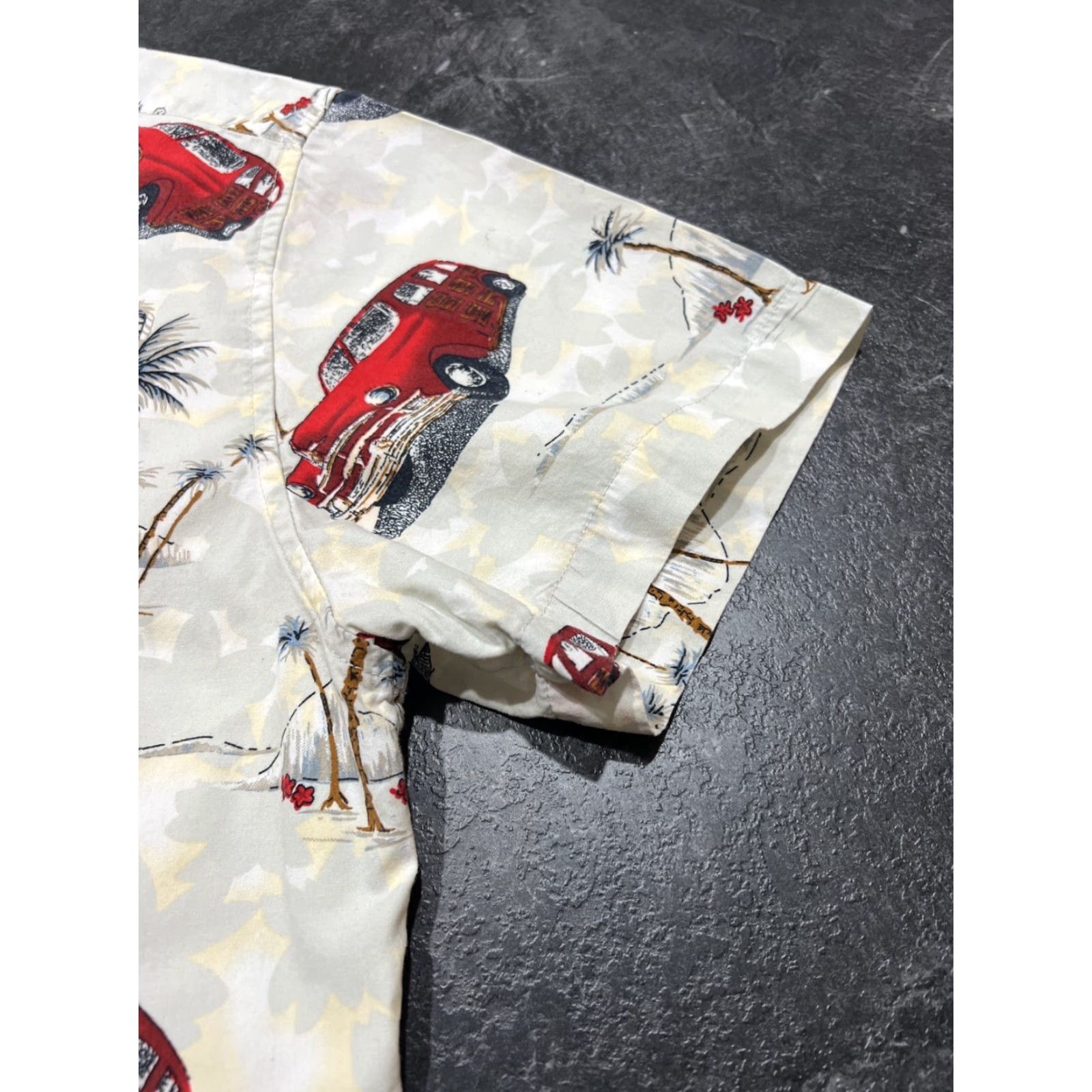 Denime Denim & Flower Men's Hawaiian S/S Slim Fit Button-Up Shirt Size L Multicolor Size US L / EU 52-54 / 3 - 2 Thumbnail