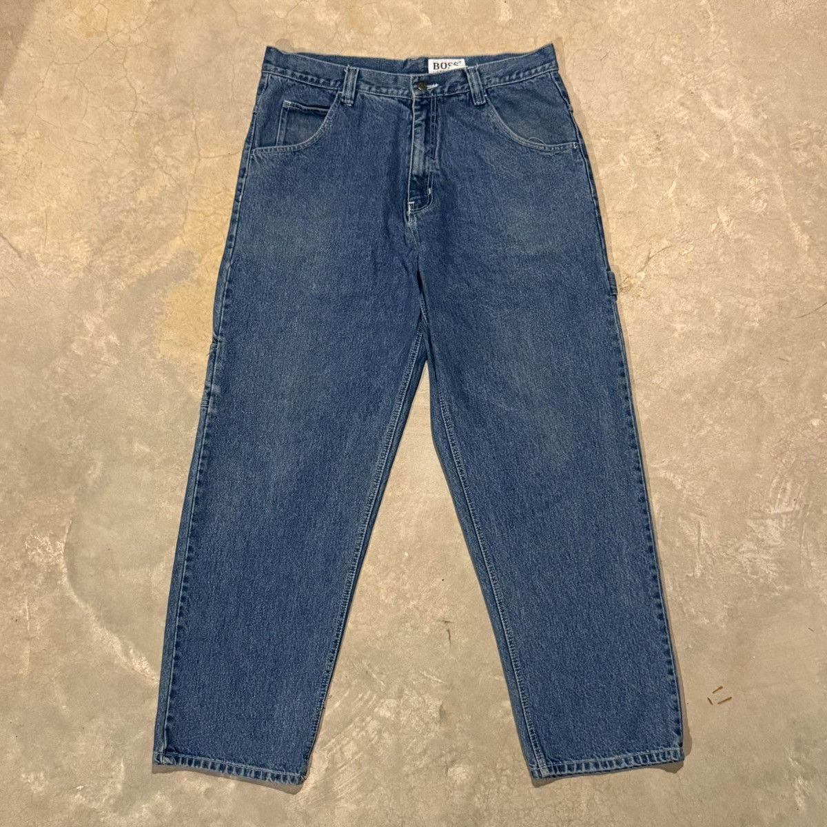 Vintage Vintage 1990s Boss Carpenter Jeans Embroidered Baggy Y2K Size US 38 / EU 54 - 6 Thumbnail