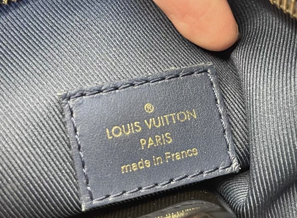 Louis Vuitton Louis Vuitton Soft Trunk Crossbody Bag Monogram Denim Navy Size ONE SIZE - 8 Thumbnail