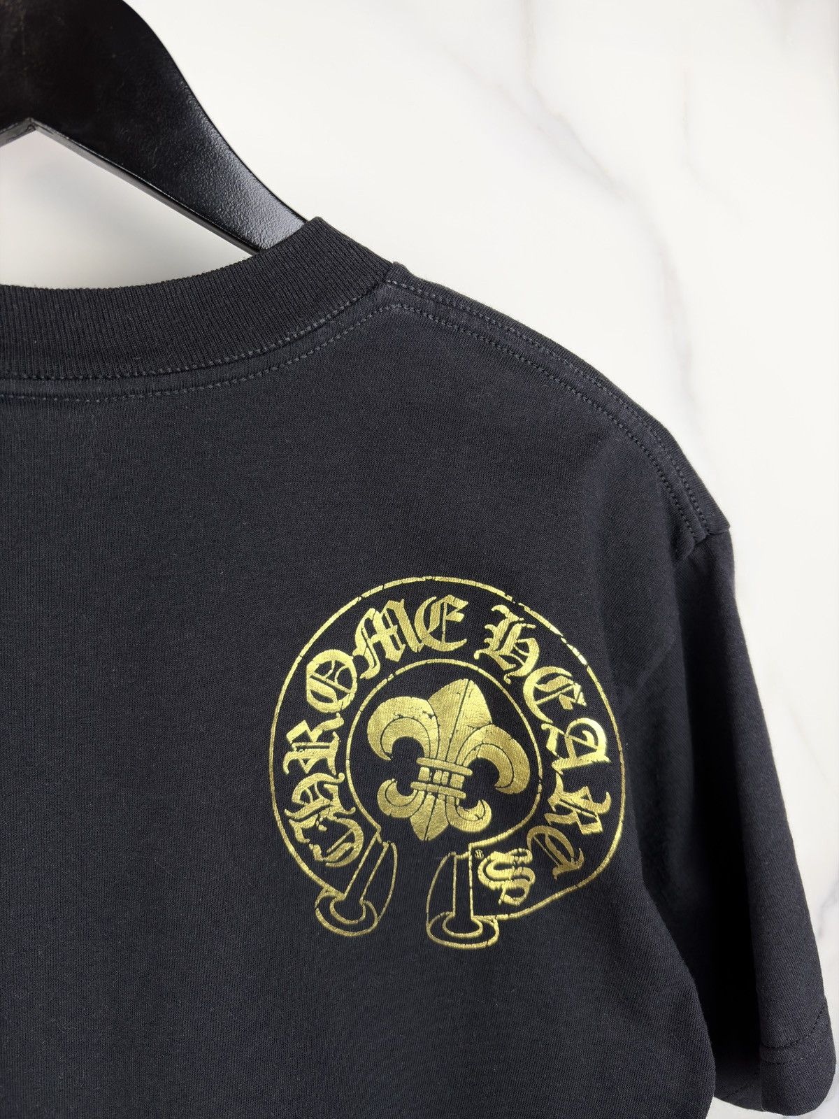 Chrome Hearts Chrome Hearts Vintage Metallic Gold Dagger Pocket Tshirt Size US L / EU 52-54 / 3 - 3 Thumbnail