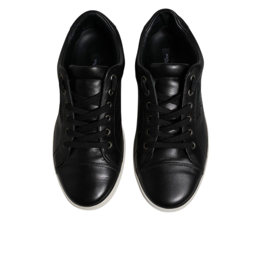 Dolce & Gabbana Dolce & Gabbana Black London Nappa Leather Men Sneakers Shoe Size US 7 / EU 40 - 3 Thumbnail