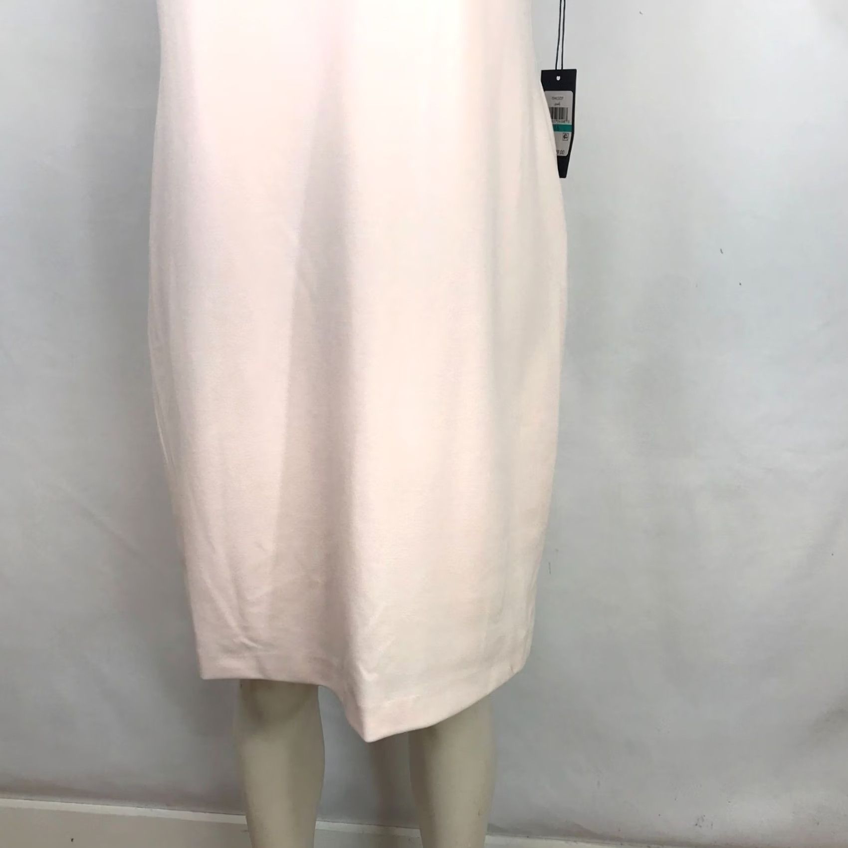 Tommy Hilfiger TOMMY HILFIGER PENCIL DRESS Pink WOMEN'S 16 ROUND NECK SHORT COLD SHOULDER Size 38" / US 16 / IT 52 - 3 Thumbnail