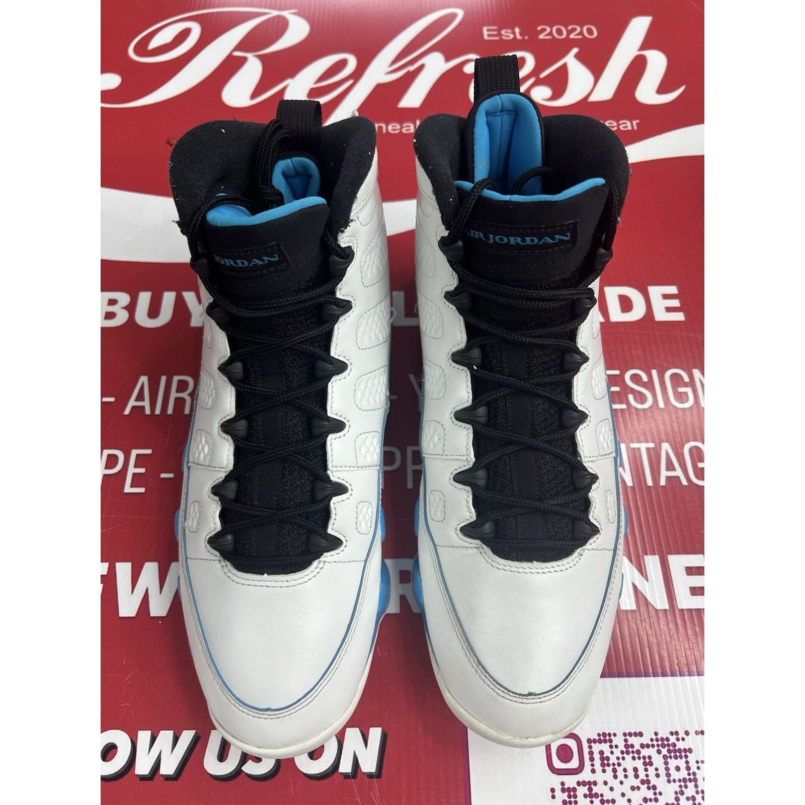 Jordan Brand Air Jordan 9 Powder Blue (2024) Size 11 (FQ8992-101) Size US 11 / EU 44 - 4 Thumbnail