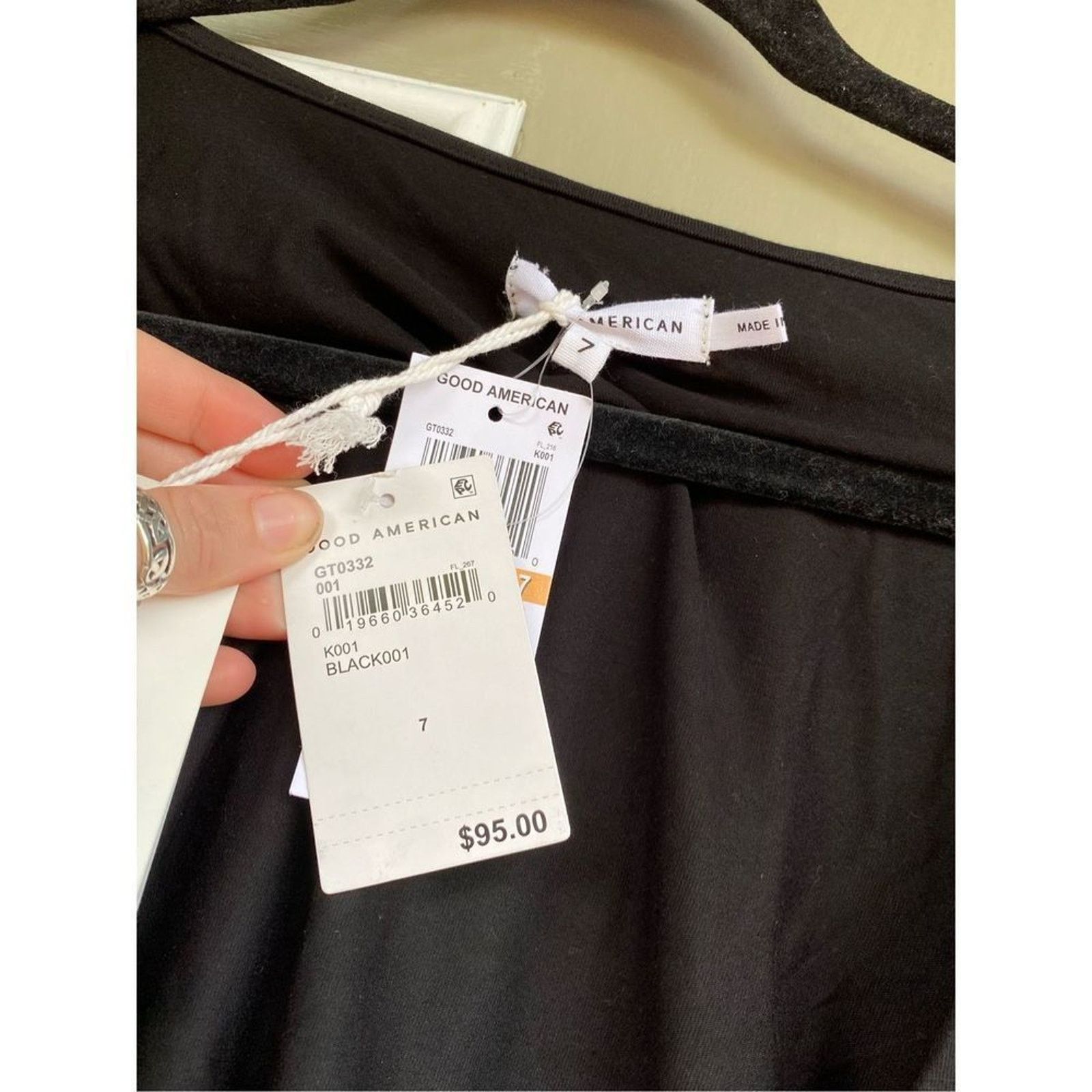 Good American Good American NWT Black Wrap Top , Size 7 (4XL), MSRP $95 Size 4XL / US 24-26 - 4 Thumbnail
