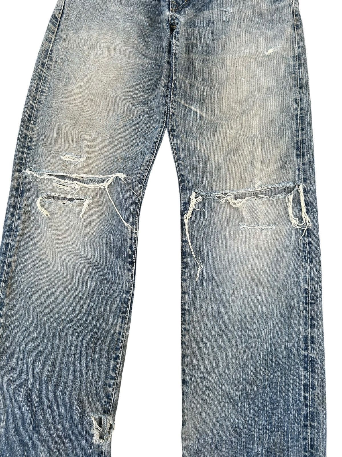 Kapital Thrashed Vintage Edwin 505zx Selvedge Denim Jeans japan Size US 31 - 3 Thumbnail