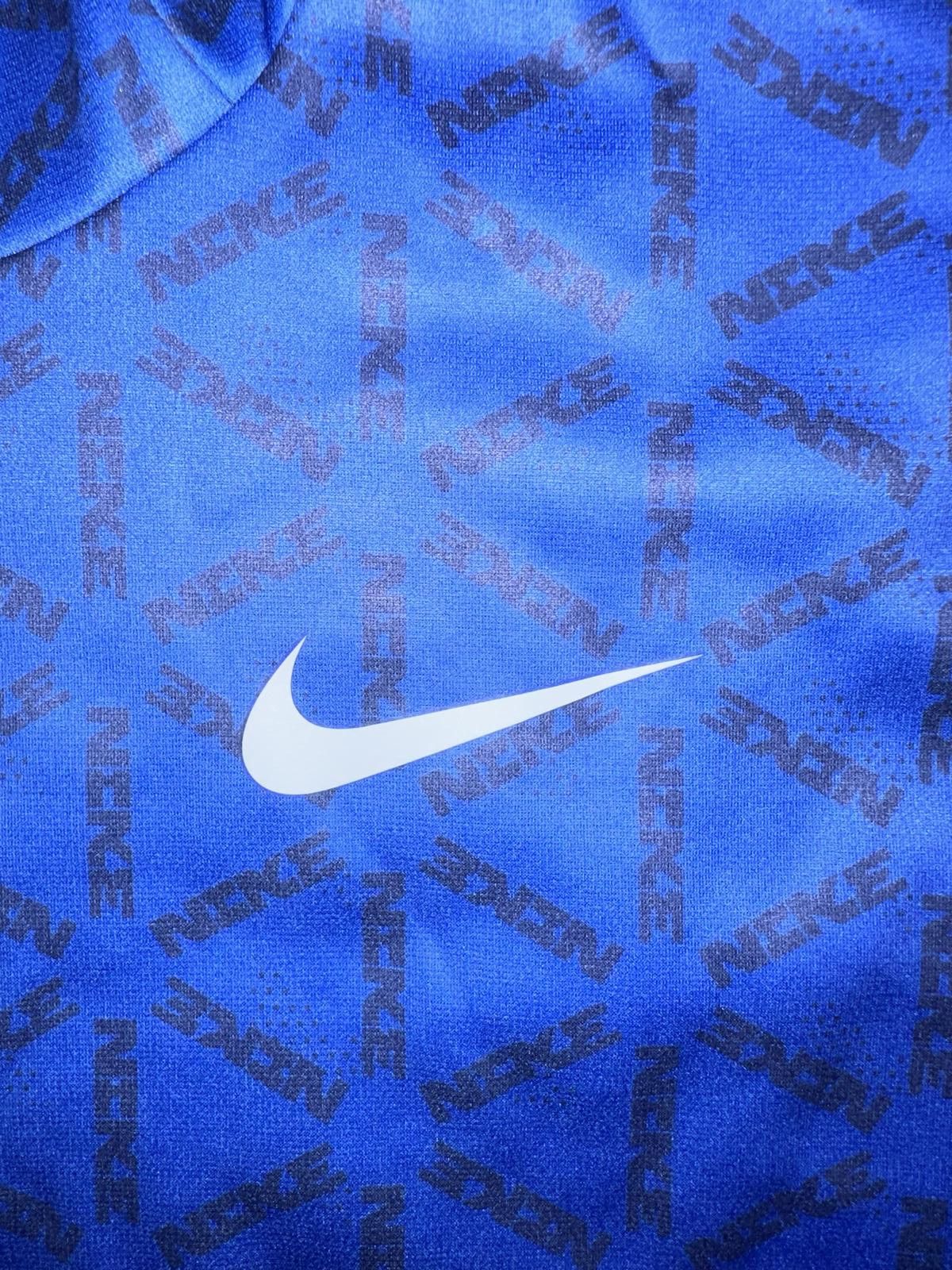 Nike Nike Men's Therma Blue Hexigon All Over Print Logo Fleece Hoodie Sample Size US M / EU 48-50 / 2 - 2 Thumbnail