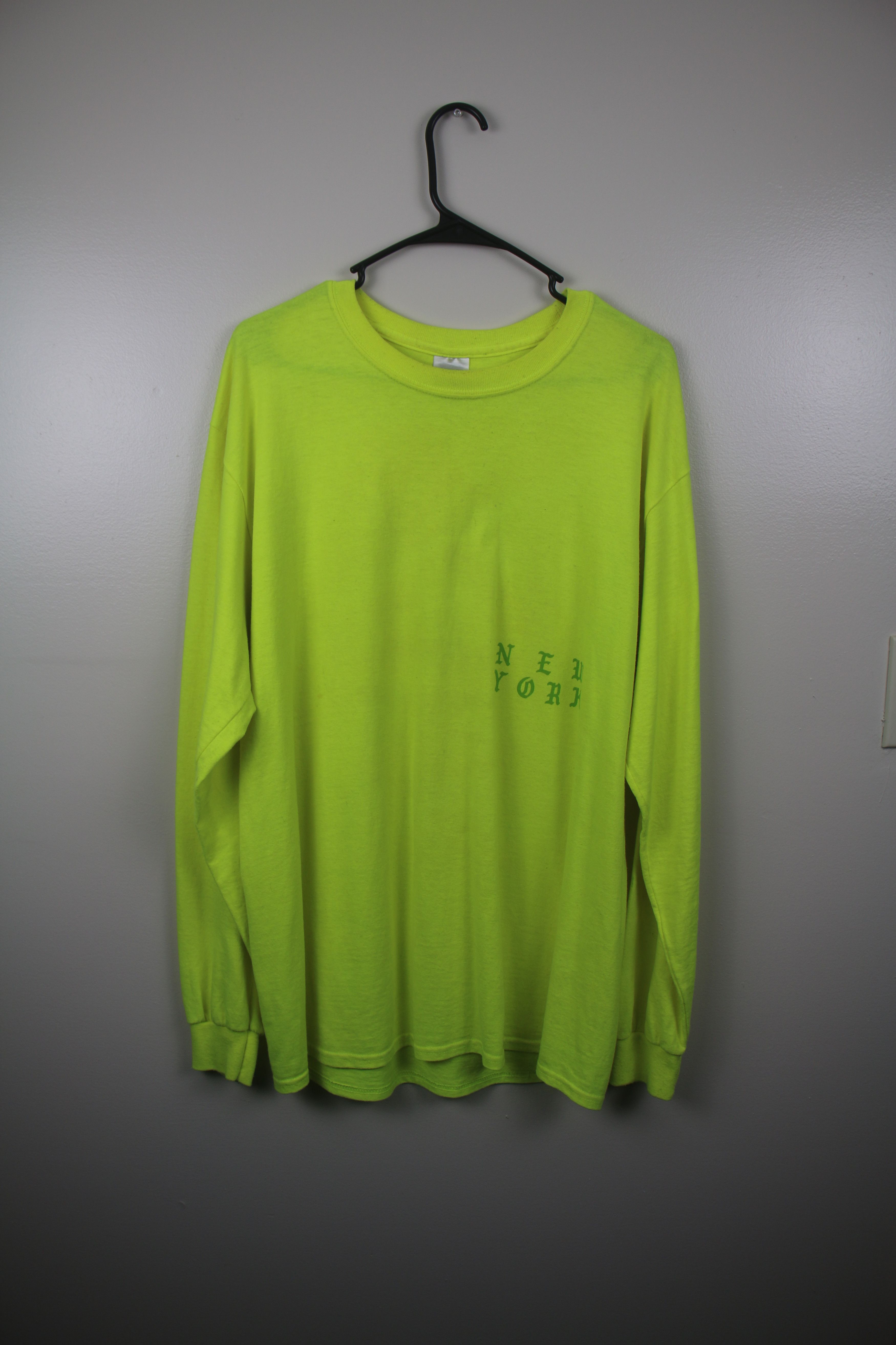 Yeezy Kanye West "The Life of Pablo" NY Pop-Up Long Sleeve Neon Size US M / EU 48-50 / 2 - 1 Thumbnail