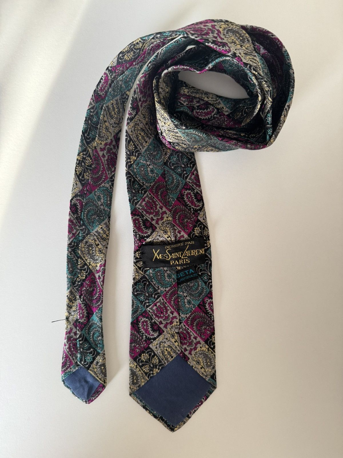 Yves Saint Laurent Yves Saint Laurent Vintage Tie Size ONE SIZE - 4 Thumbnail