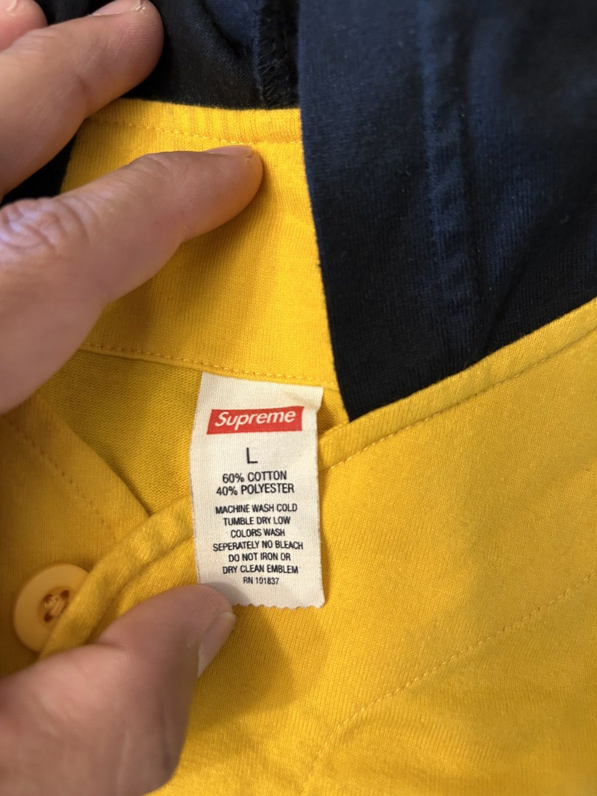 Supreme Supreme Hooded Baseball Cotton Top (Large) Size US L / EU 52-54 / 3 - 2 Thumbnail