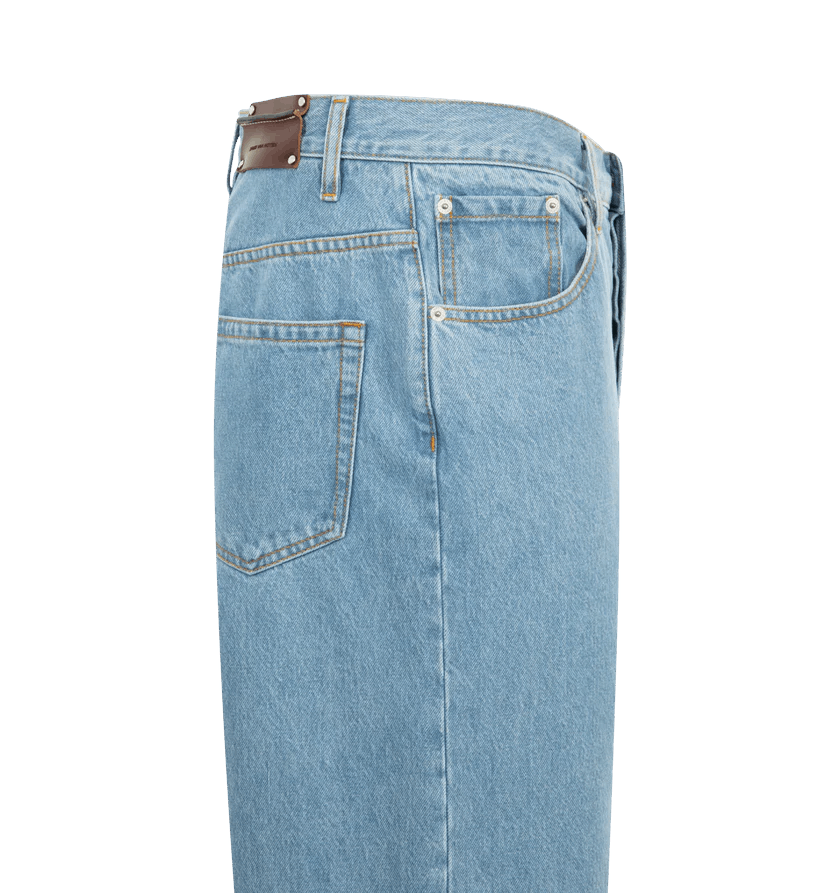 Dries Van Noten o1h1sh10525 Pine Pants in Light Blue Size US 34 / EU 50 - 3 Thumbnail