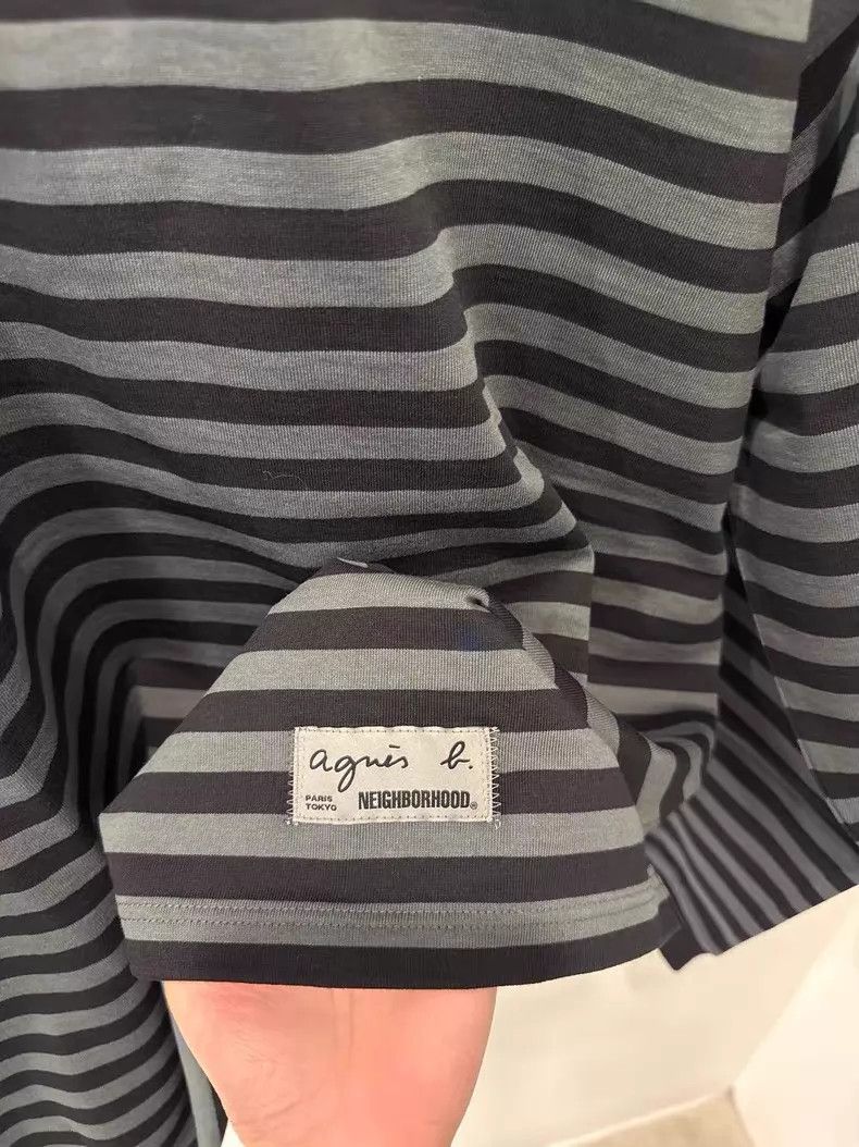 agnes b. NEIGHBORHOOD X AGNES B. BODER CREWNECK LS Gray S Size US S / EU 44-46 / 1 - 3 Thumbnail