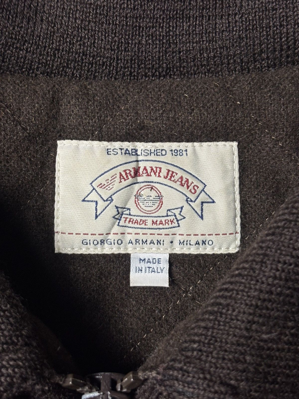 Armani 1990s Armani Jeans Double Pocket Wool Jacket Size US S / EU 44-46 / 1 - 11 Thumbnail