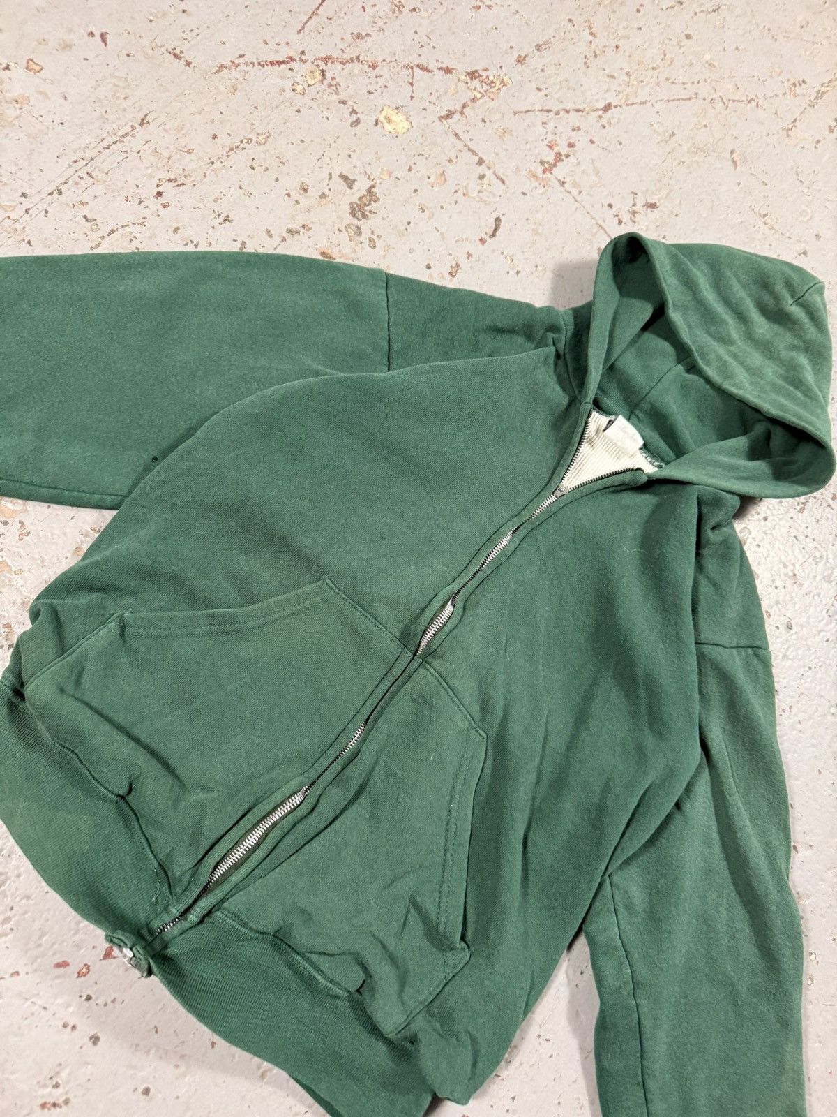 Other Vintage Blank Green Zipup Classic Essential Hoodie Size US M / EU 48-50 / 2 - 2 Thumbnail