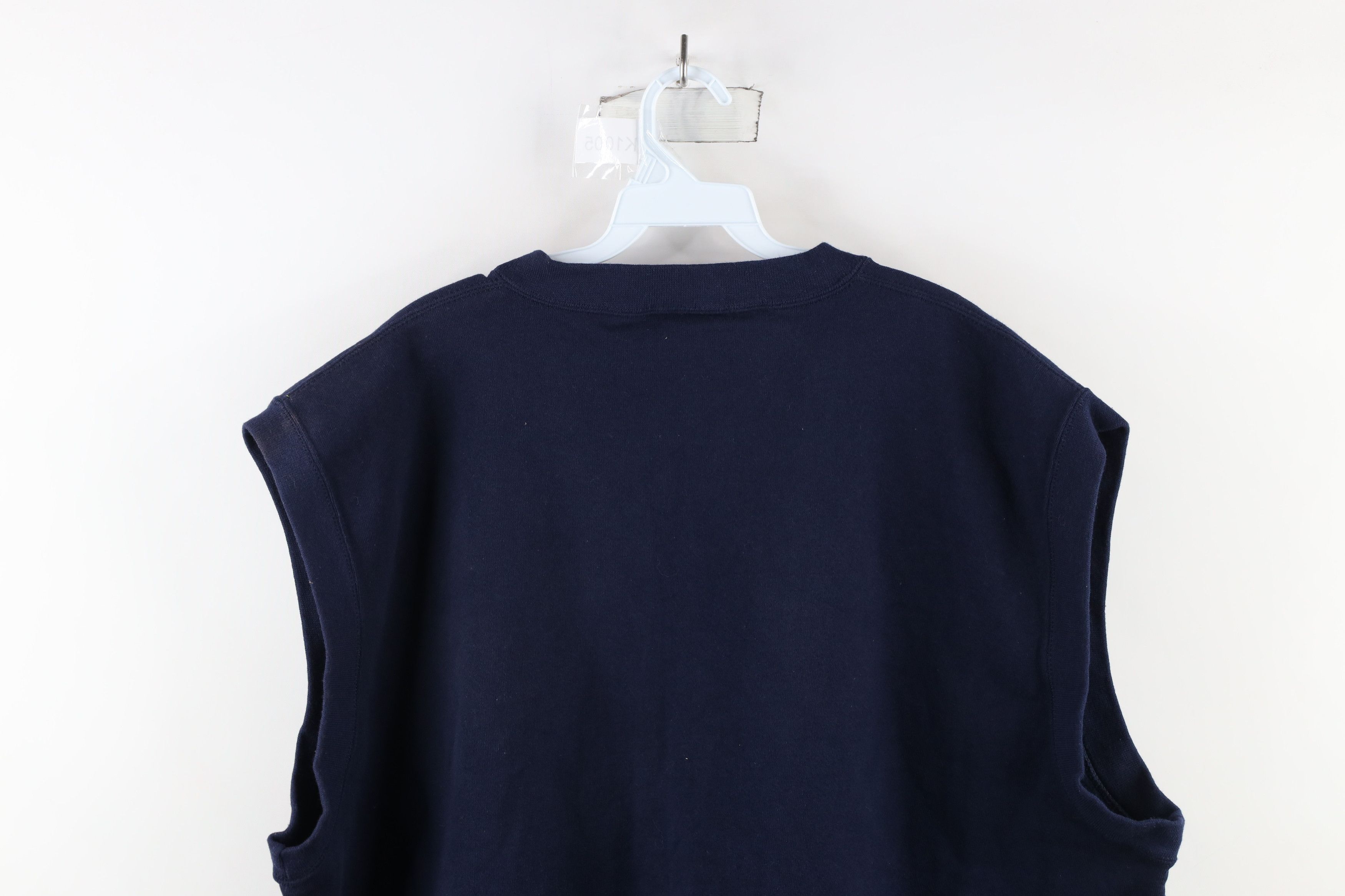 Reebok × Vintage Vintage 90s Reebok Out Sleeveless Sweatshirt Vest Blue USA Size US XXL / EU 58 / 5 - 13 Thumbnail