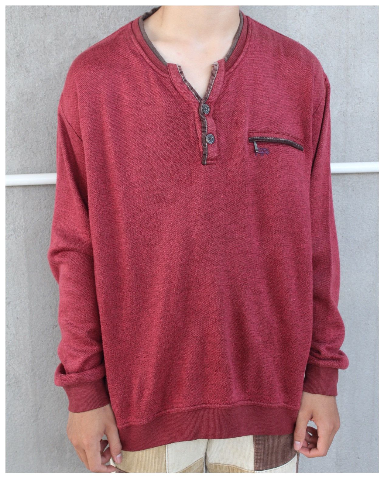 Kansai Yamamoto 2000S KANSAI YAMAMOTO UP TO YOU HENLEY SWEATER Size US L / EU 52-54 / 3 - 2 Thumbnail