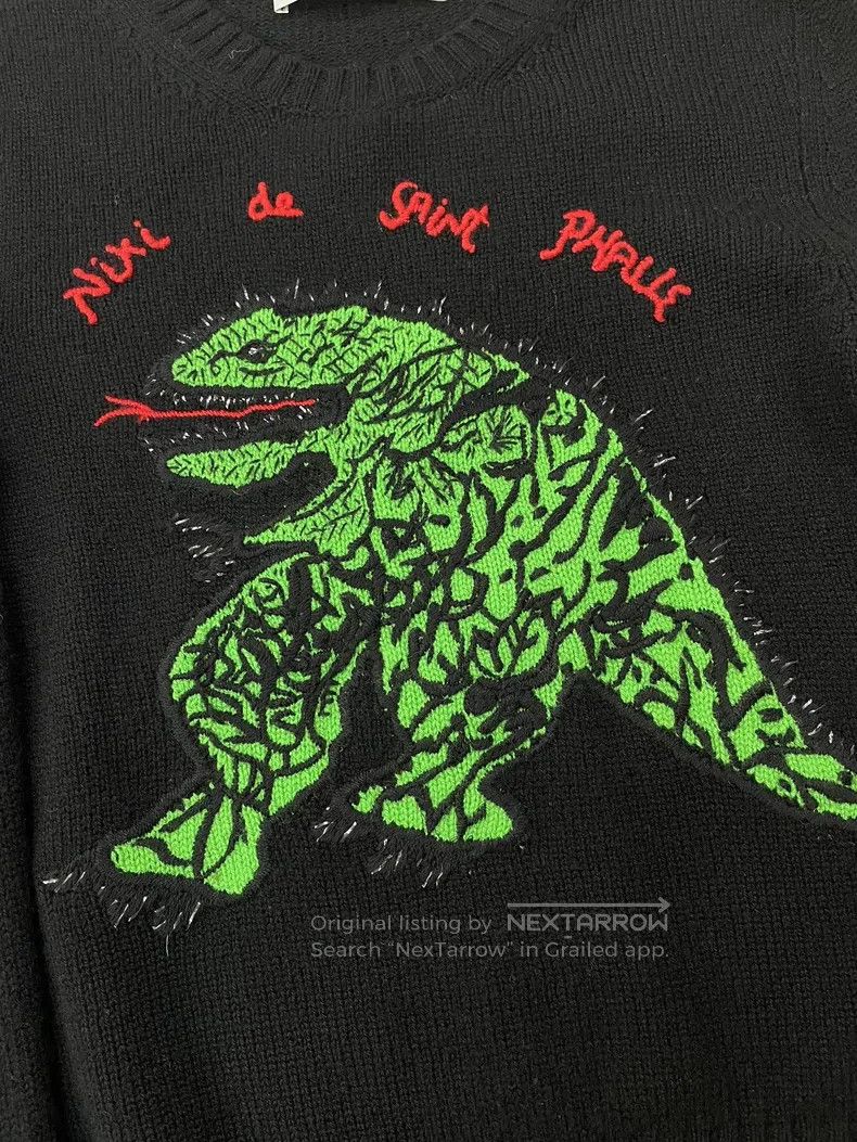Dior Dior Dragon Year Limited Black Green Dinosaur Cashmere Swe Size XS / US 0-2 / IT 36-38 - 2 Thumbnail