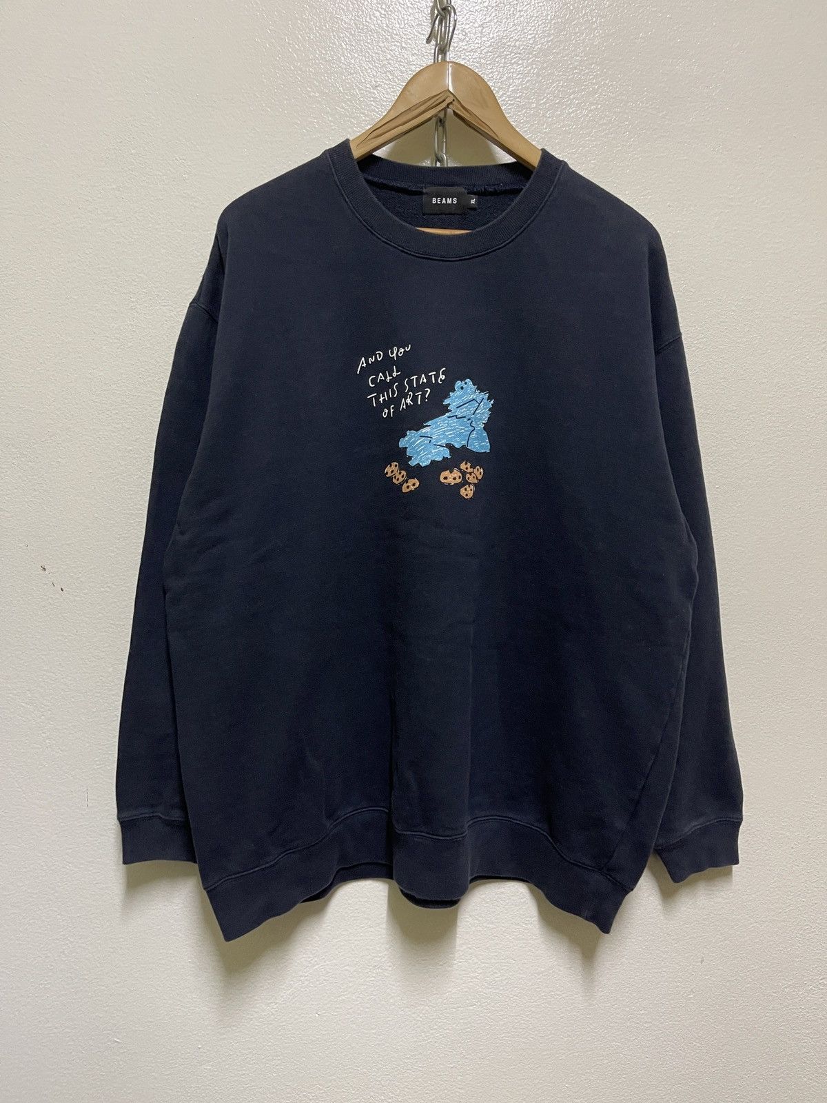 Beams Plus Beams X Sesame Street Sweatshirt Size US XL / EU 56 / 4 - 1 Thumbnail