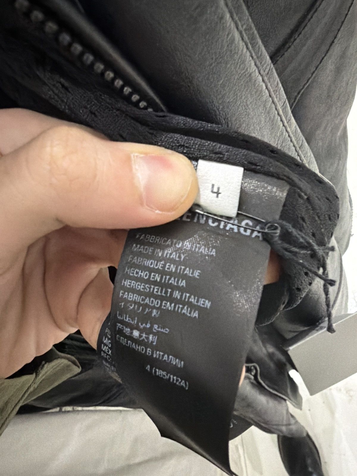 Balenciaga BALENCIAGA LEATHER MOTO TRENCH Size US L / EU 52-54 / 3 - 13 Thumbnail