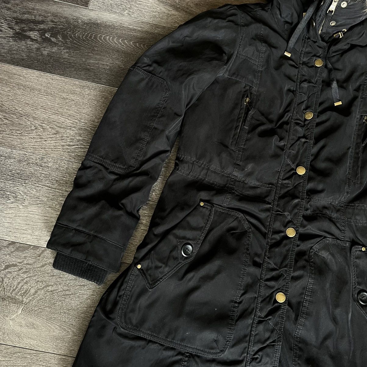1 Madison × Vintage Vintage 1 Madison Expedition Coat Faux Fur Hood Jacket Parka Size S / US 4 / IT 40 - 3 Thumbnail