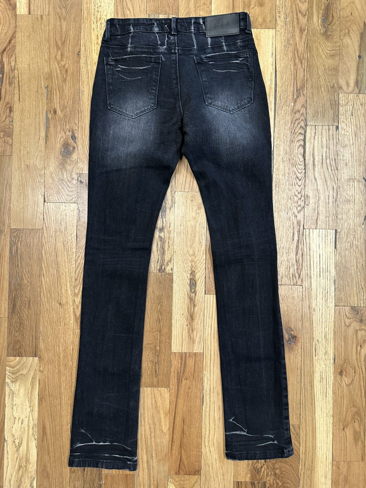 Rta Rta Small White Spell Black Denim Jeans Size 30 Size US 30 / EU 46 - 2 Thumbnail