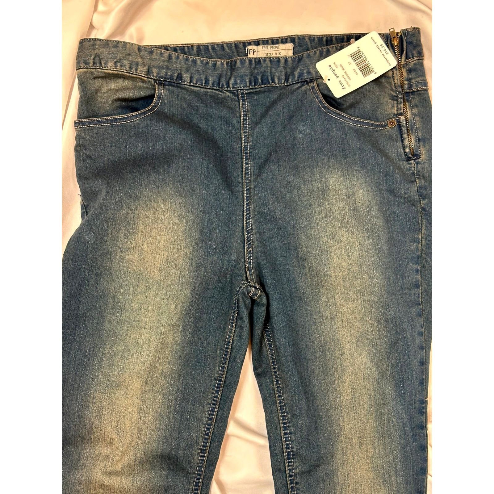 Free People Free People Pull On Side Zipper Coyote Wash Jeans 30 Size 30" / US 8 / IT 44 - 3 Thumbnail