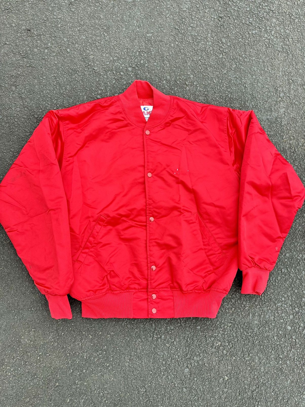 Vintage Vintage 90’s Balloons XO Unlimited Red Satin Bomber Jacket Size US XL / EU 56 / 4 - 8 Thumbnail
