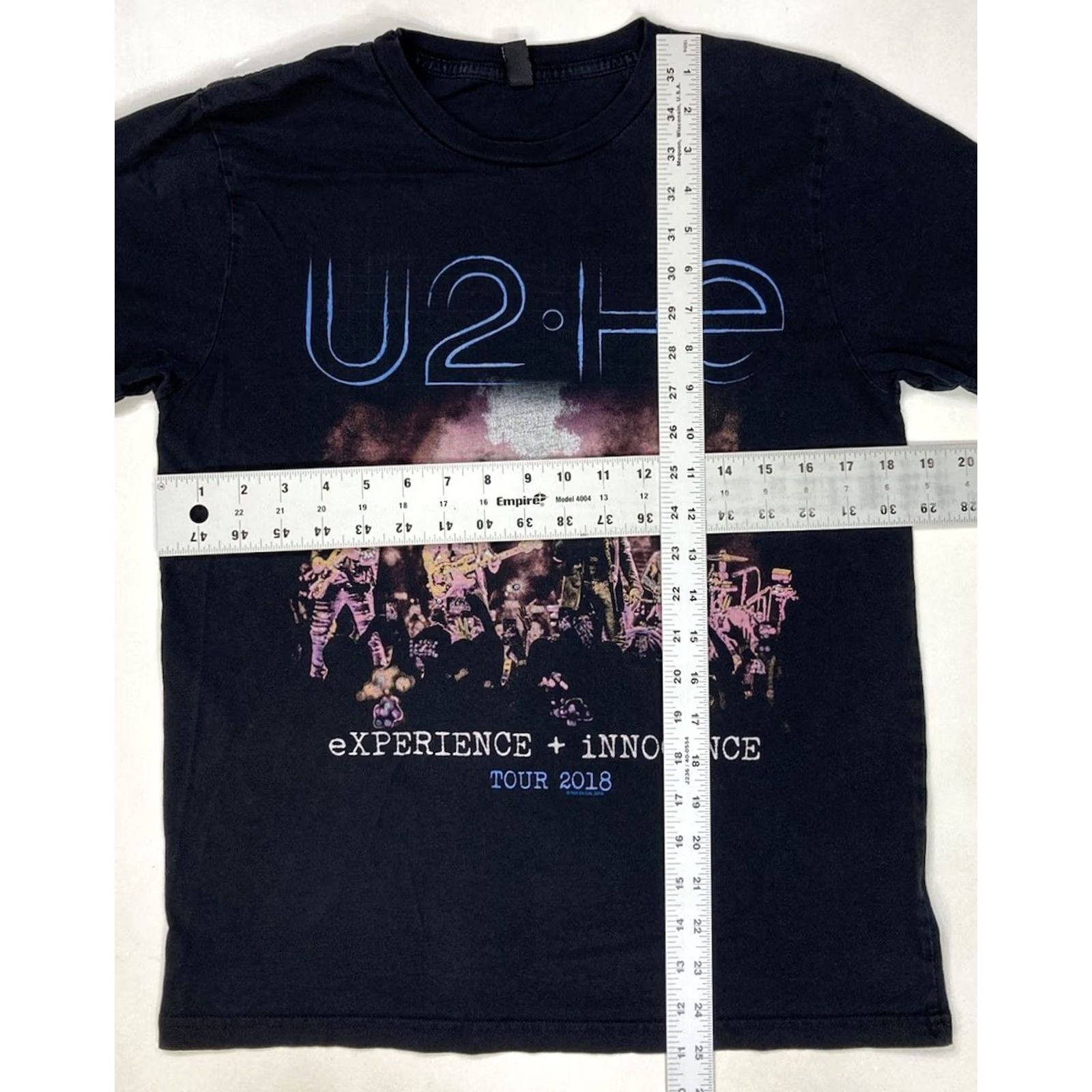 Vintage U2 Experience + Innocence Tour 2018 Graphic Shirt Women Small Black T-Shirt Size S / US 4 / IT 40 - 5 Thumbnail