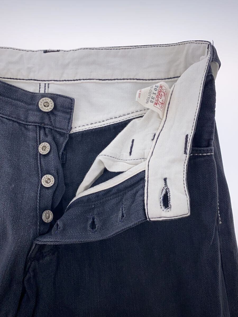 Evisu Evisu White Seagull White Stitch Cotton Black Straight Jeans Size US 30 / EU 46 - 3 Thumbnail