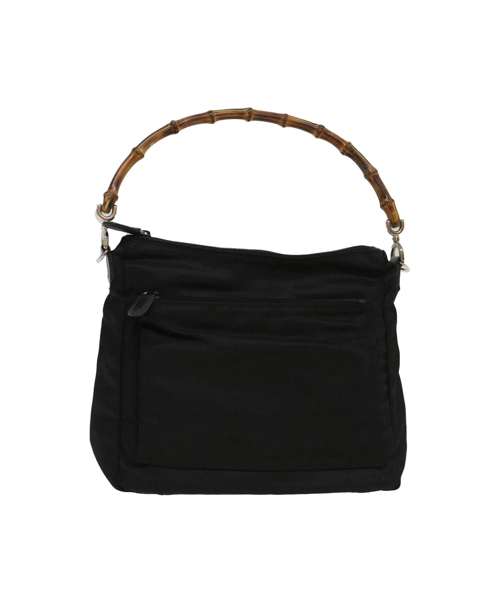 image of Versatile And Elegant Gucci Bamboo Shoulder Bag in Black, Women's
