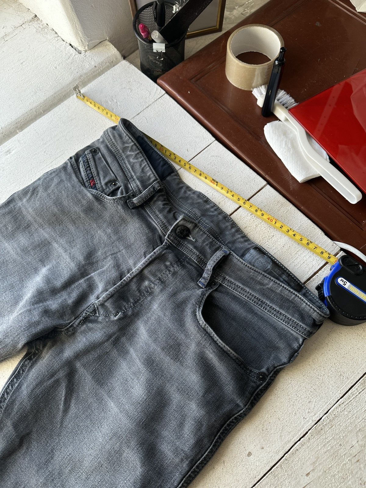 Diesel 🚨 RARE DIESEL MEN DENIM JEANS AVANT GARDE IFSIXWASNINE Y2K Size US 30 / EU 46 - 2 Thumbnail