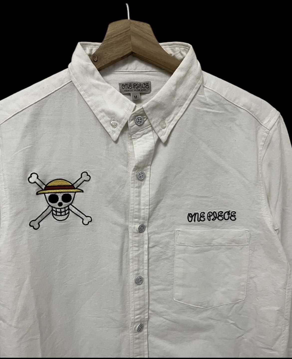 Japanese Brand One Piece Logo Button Ups Shirt Size US M / EU 48-50 / 2 - 2 Thumbnail