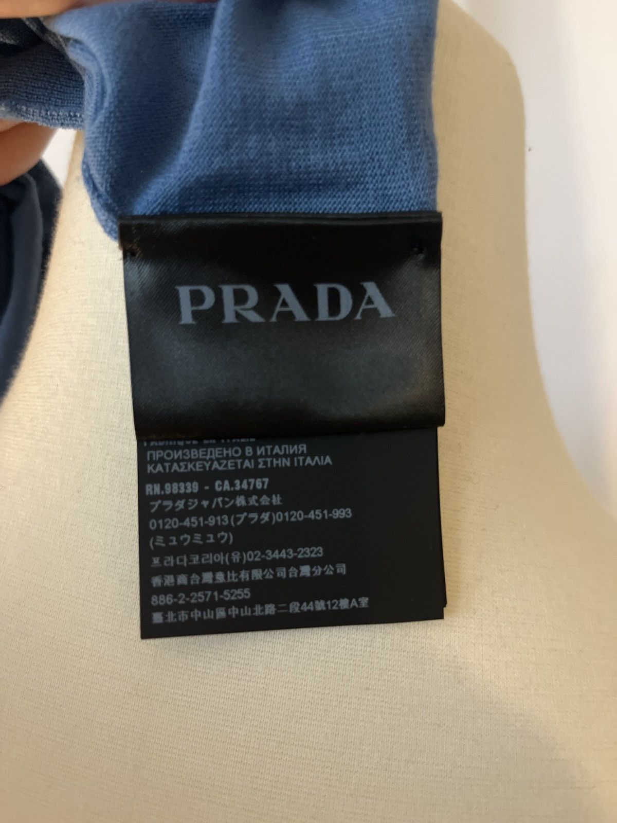Prada Prada Polo Virgin Wool Italian Luxury Designer Italy Size US L / EU 52-54 / 3 - 10 Thumbnail
