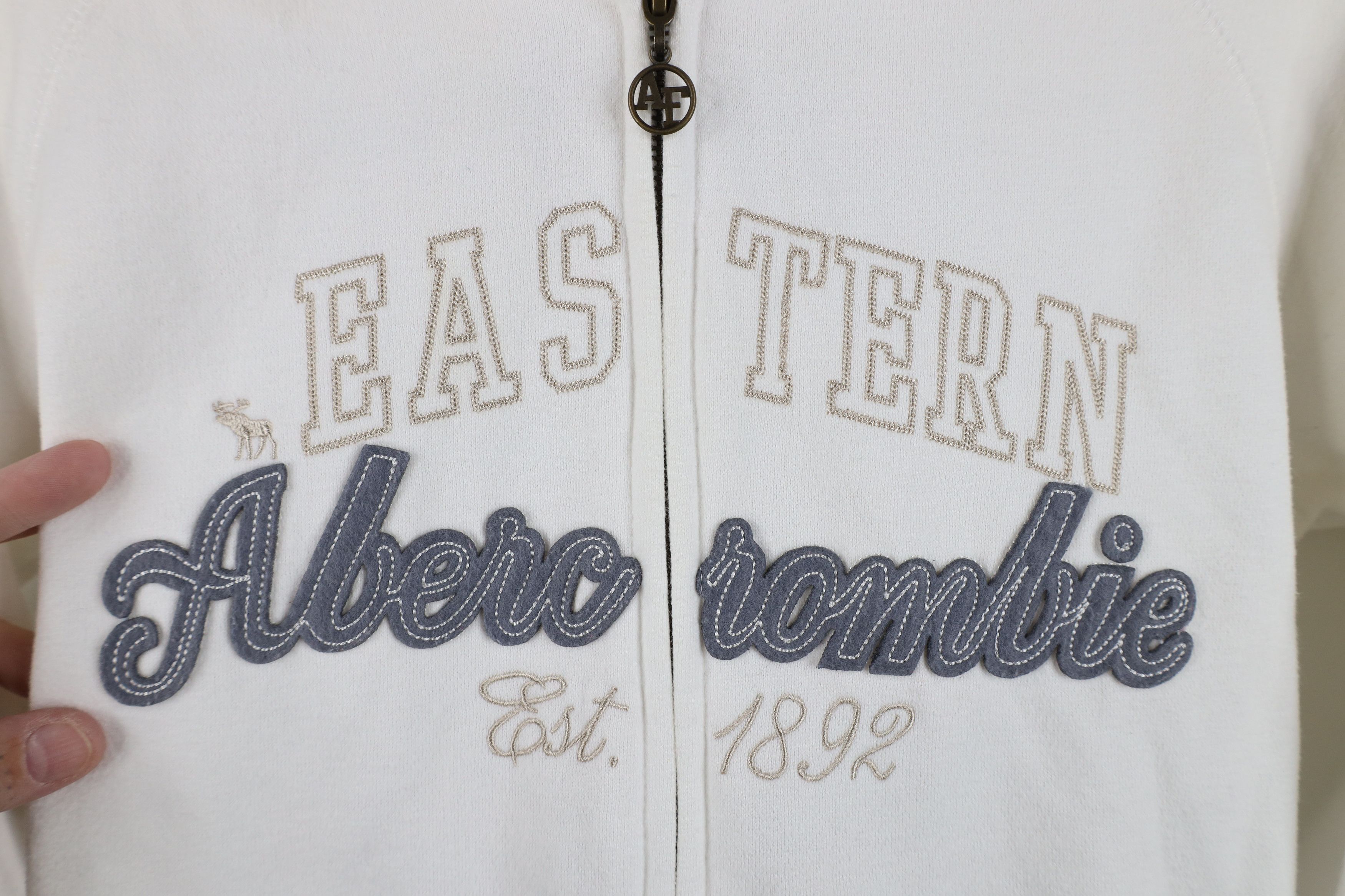 Abercrombie & Fitch Vintage 90s Y2K Abercrombie & Fitch Heavyweight Hoodie Size L / US 10 / IT 46 - 4 Thumbnail