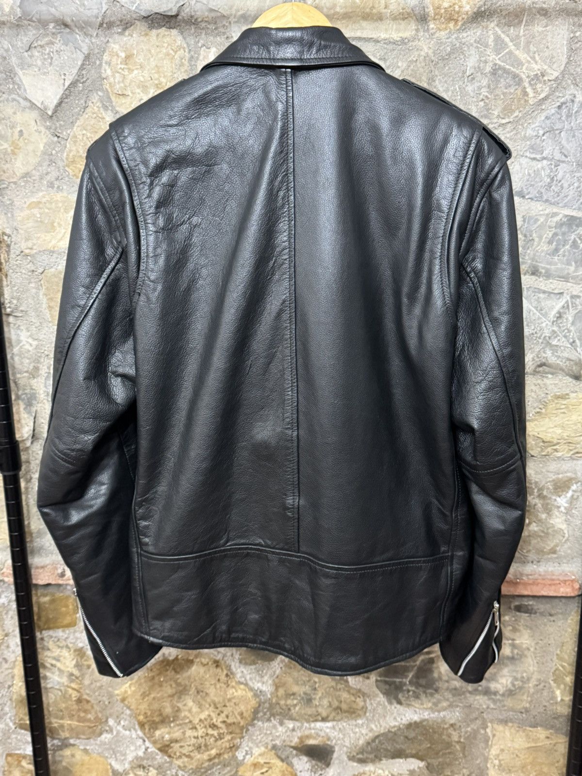 Other Black Biker leather Jacket Size US L / EU 52-54 / 3 - 7 Thumbnail