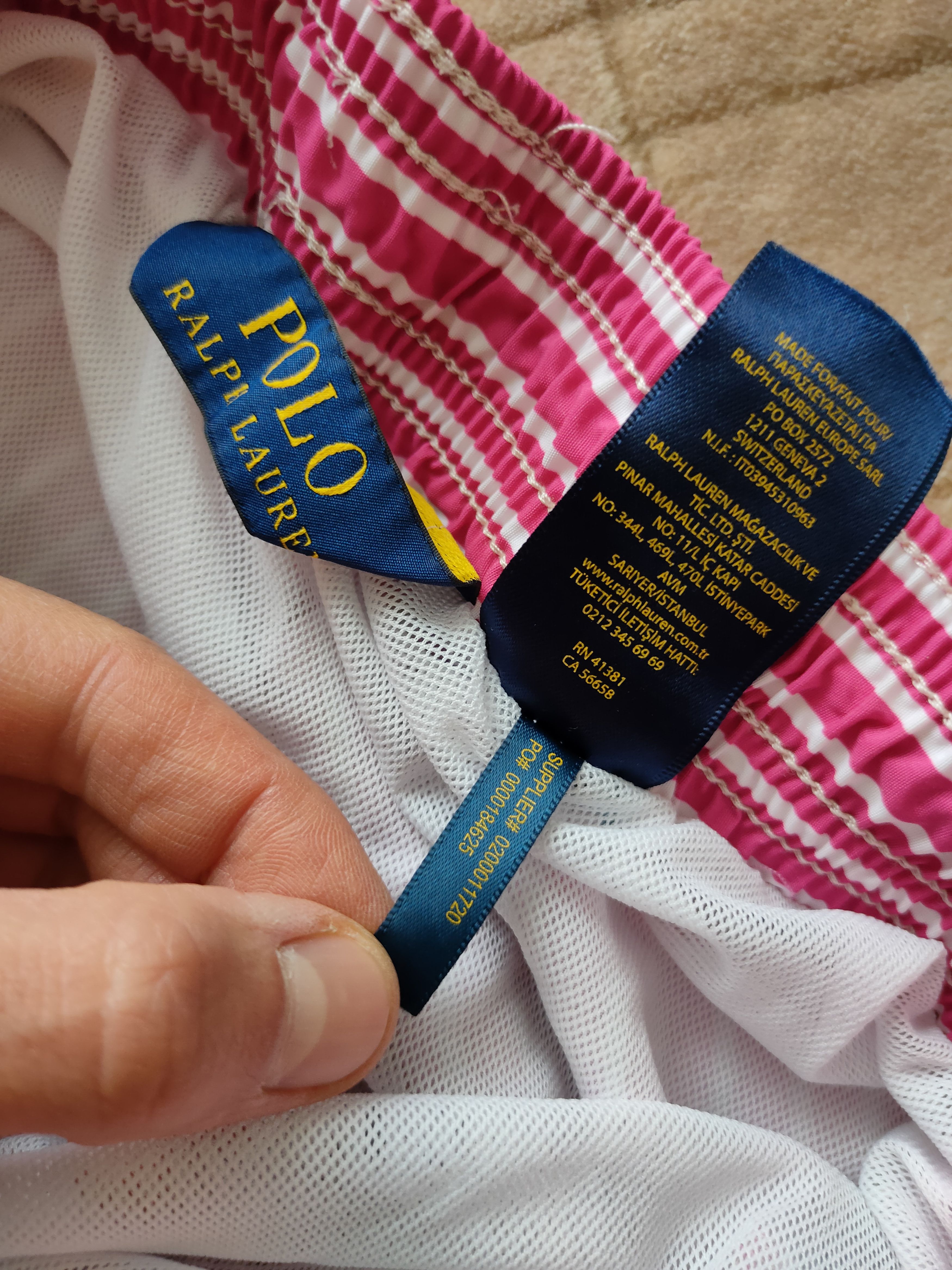 Polo Ralph Lauren Vintage Y2K Polo Ralph Lauren Striped Swim Shorts L Size US 36 / EU 52 - 8 Thumbnail
